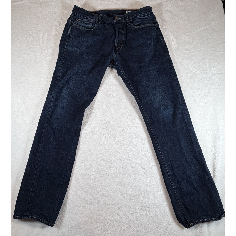 G-Star RAW Jeans Men's Sz‎ 34x30 Blue 3301 Deconstructed Straight Hardon Denim